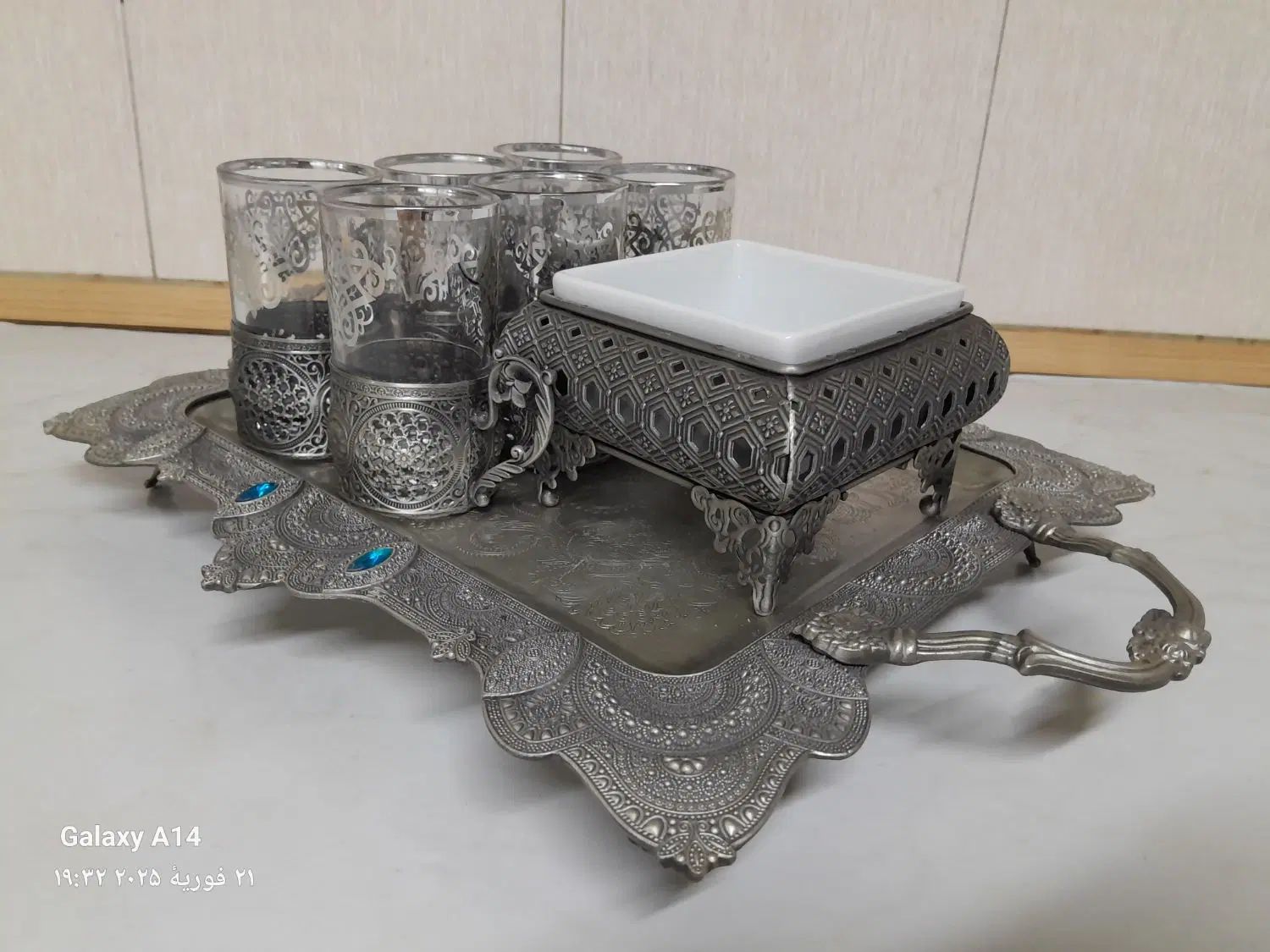 چای سازتفال.استکان رکاب دار.قندون پیوتر.سینی استیل|ظروف سرو و پذیرایی|تهران, آهنگ|دیوار