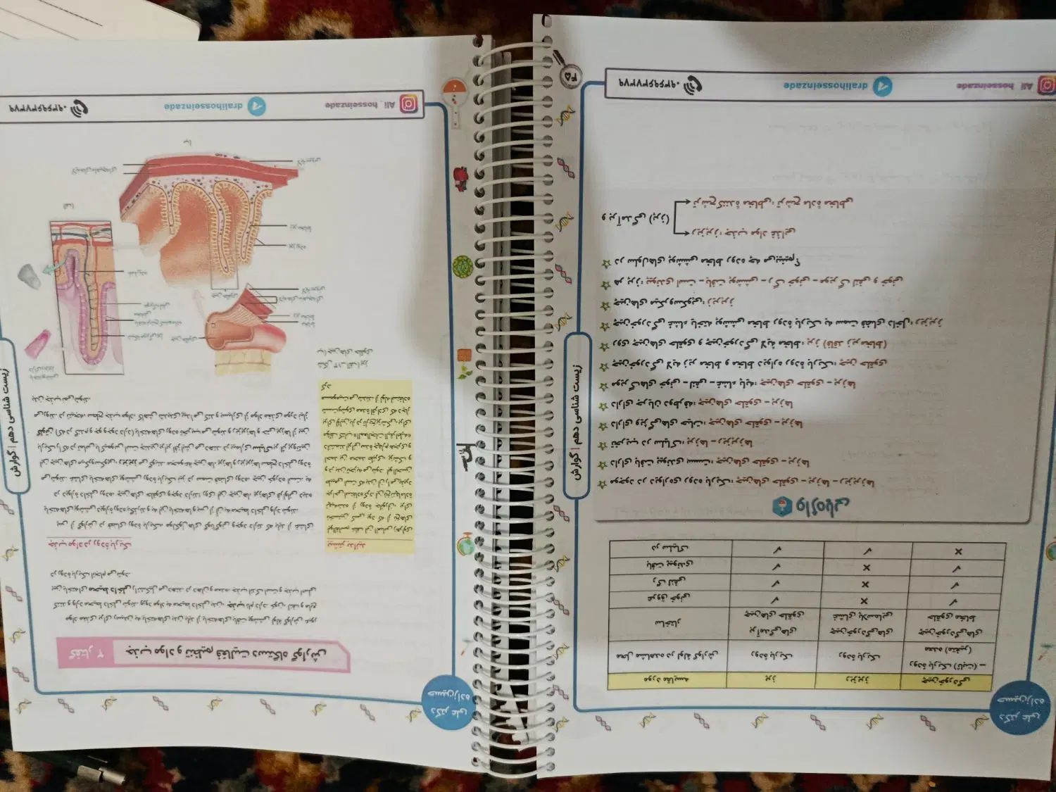 جزوه زیست جامع کنکور حسین زاده|کتاب و مجله آموزشی|تهران, سعادت‌آباد|دیوار