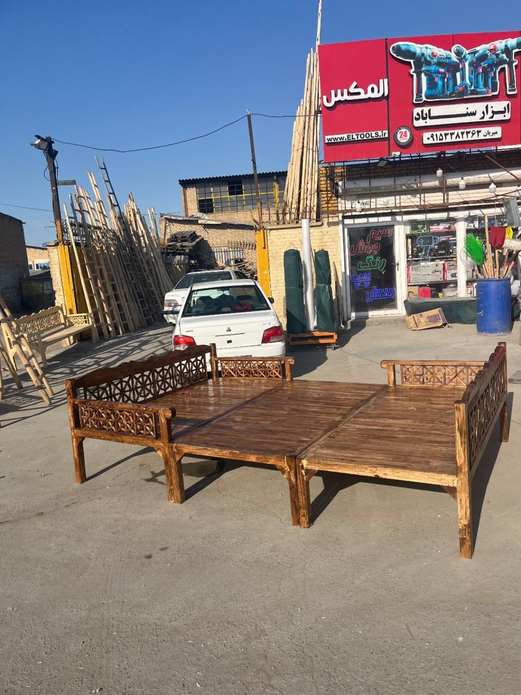 تخت سنتی،رستورانی،باغی،کافه ای|تخت و سرویس خواب|مشهد, امیریه|دیوار