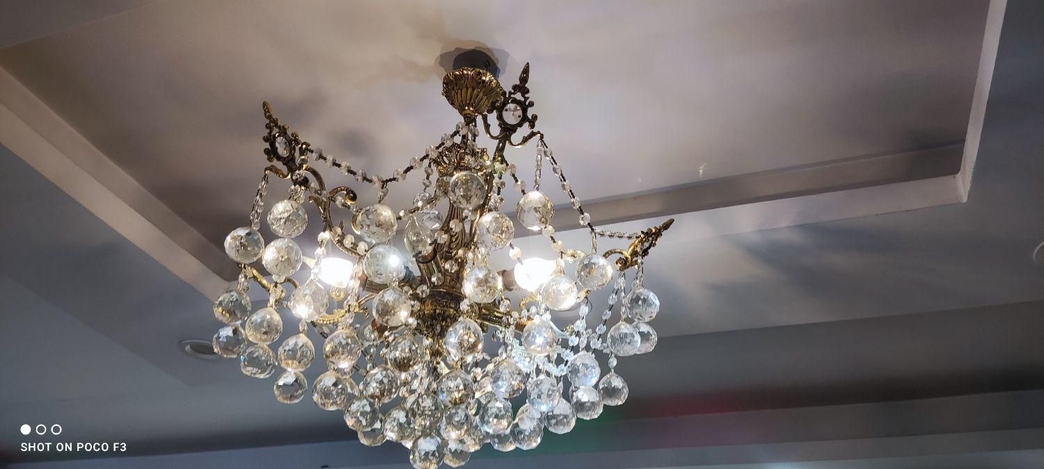 لوستر برنجی|لوستر و چراغ آویز|رباط‌کریم, رباط‌کریم|دیوار