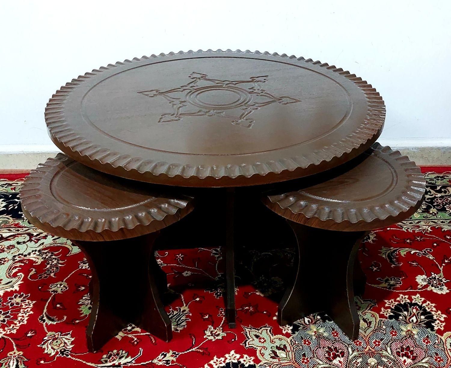 میز جلو مبلی و ۲ عسلی|مبلمان خانگی و میز عسلی|لاهیجان, گلستان|دیوار