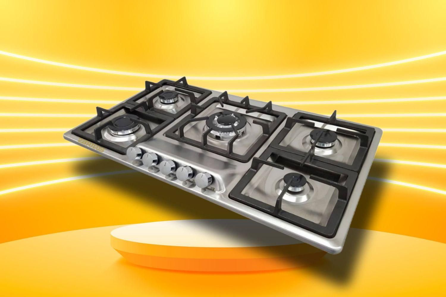 اجاق گاز ۵ شعله استیل اپکس|اجاق گاز و لوازم برقی پخت‌وپز|رشت, حمیدیان|دیوار