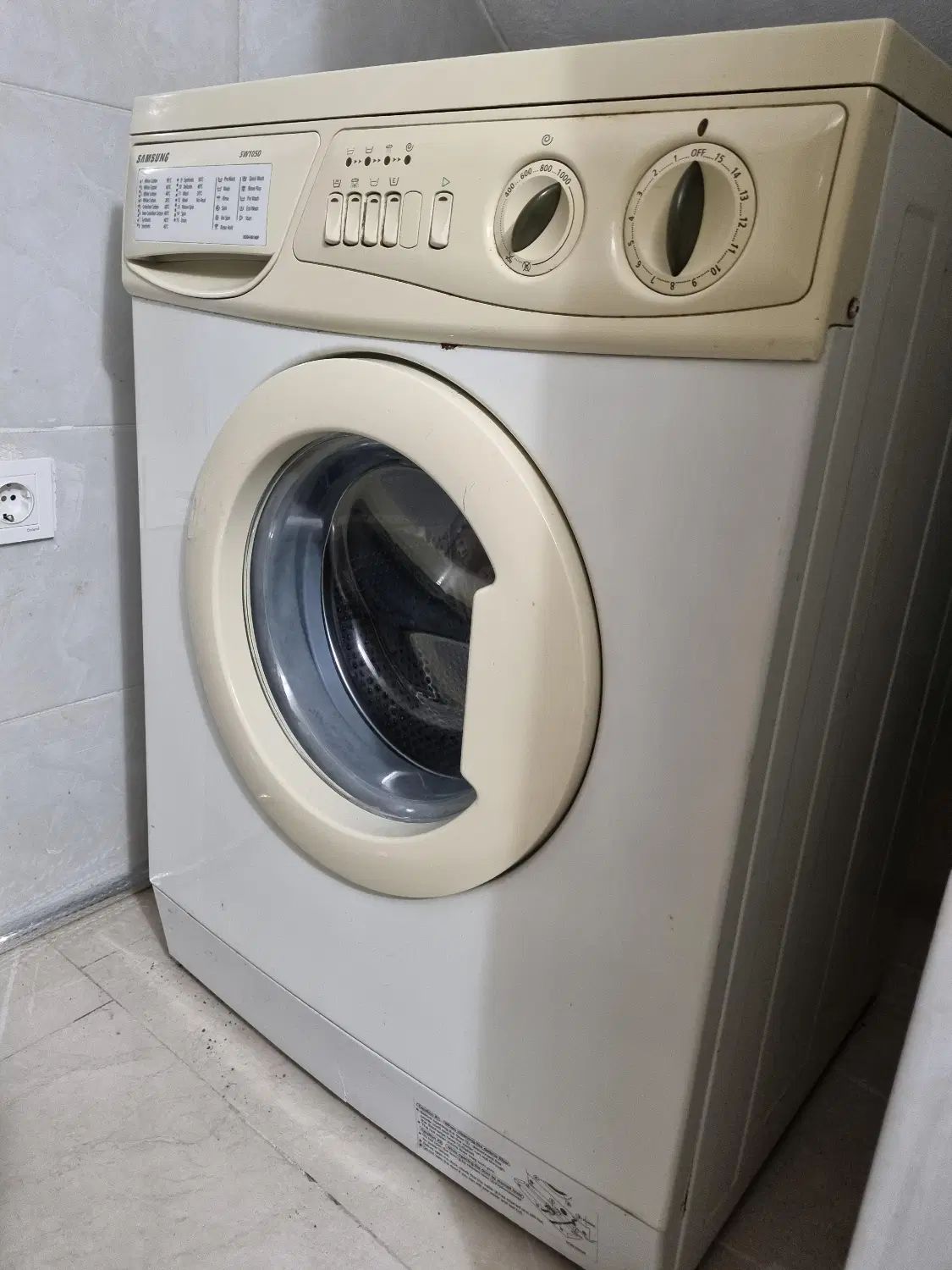 لباسشویی سامسونگ- sw1050 - بدنه سالم - موتور  سالم|ماشین لباسشویی و خشک‌کن لباس|بابلسر, |دیوار