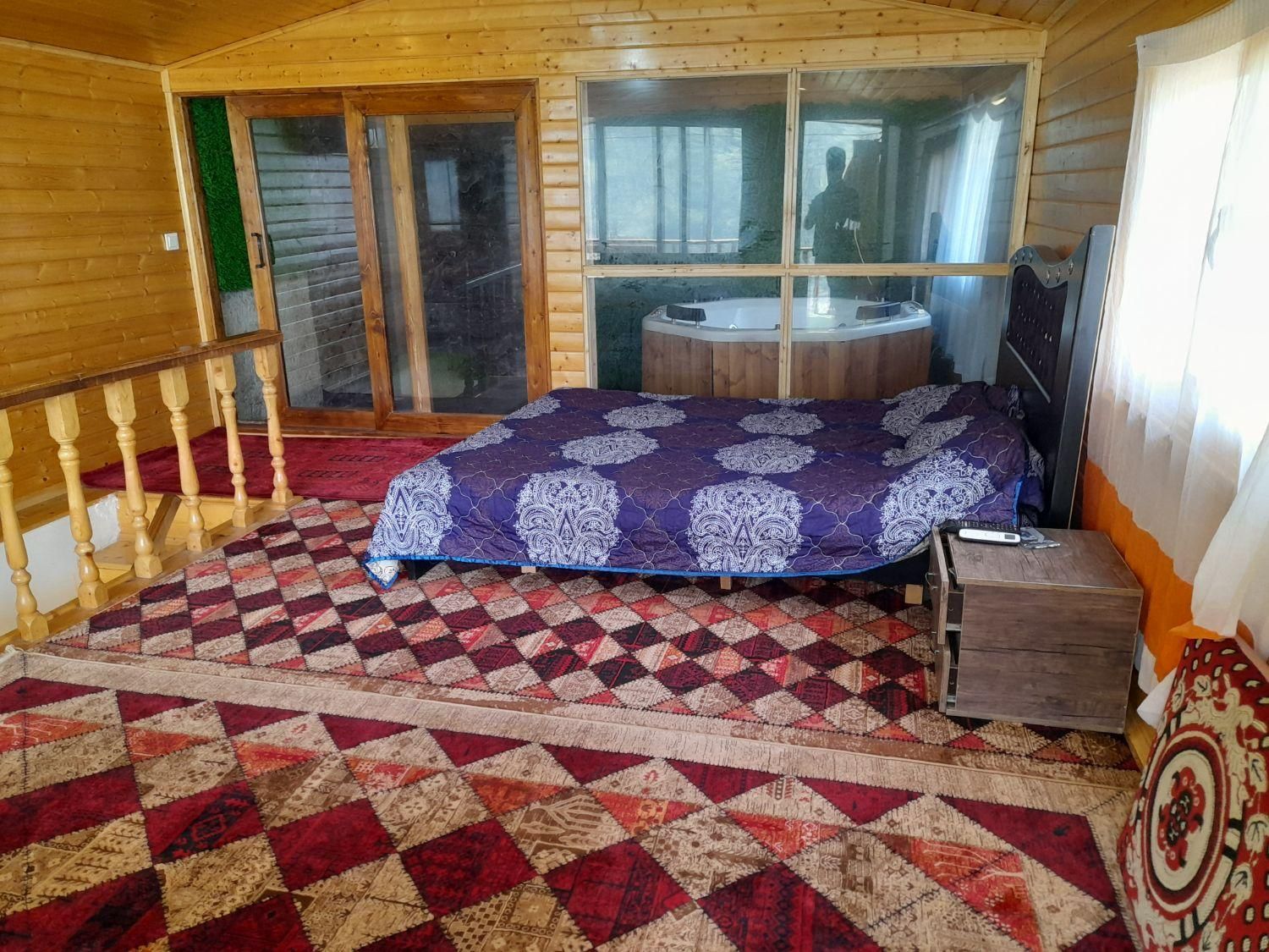 کلبه جنگلی جکوزی دار اطراف سدلفور|اجارهٔ کوتاهمدت ویلا و باغ|شیرگاه, |دیوار