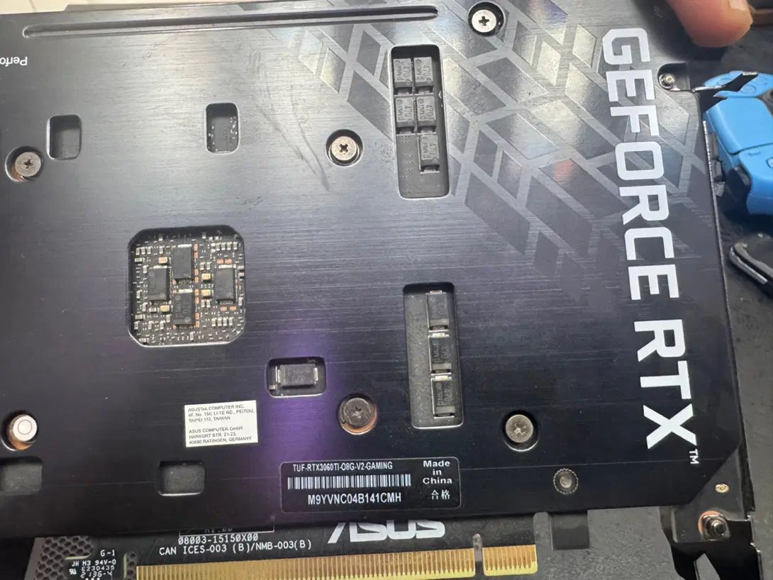 کارت گرافیک 3060ti 8G tuf gaming در حد نو پیچ پلمپ|قطعات و لوازم جانبی رایانه|تهران, دزاشیب|دیوار