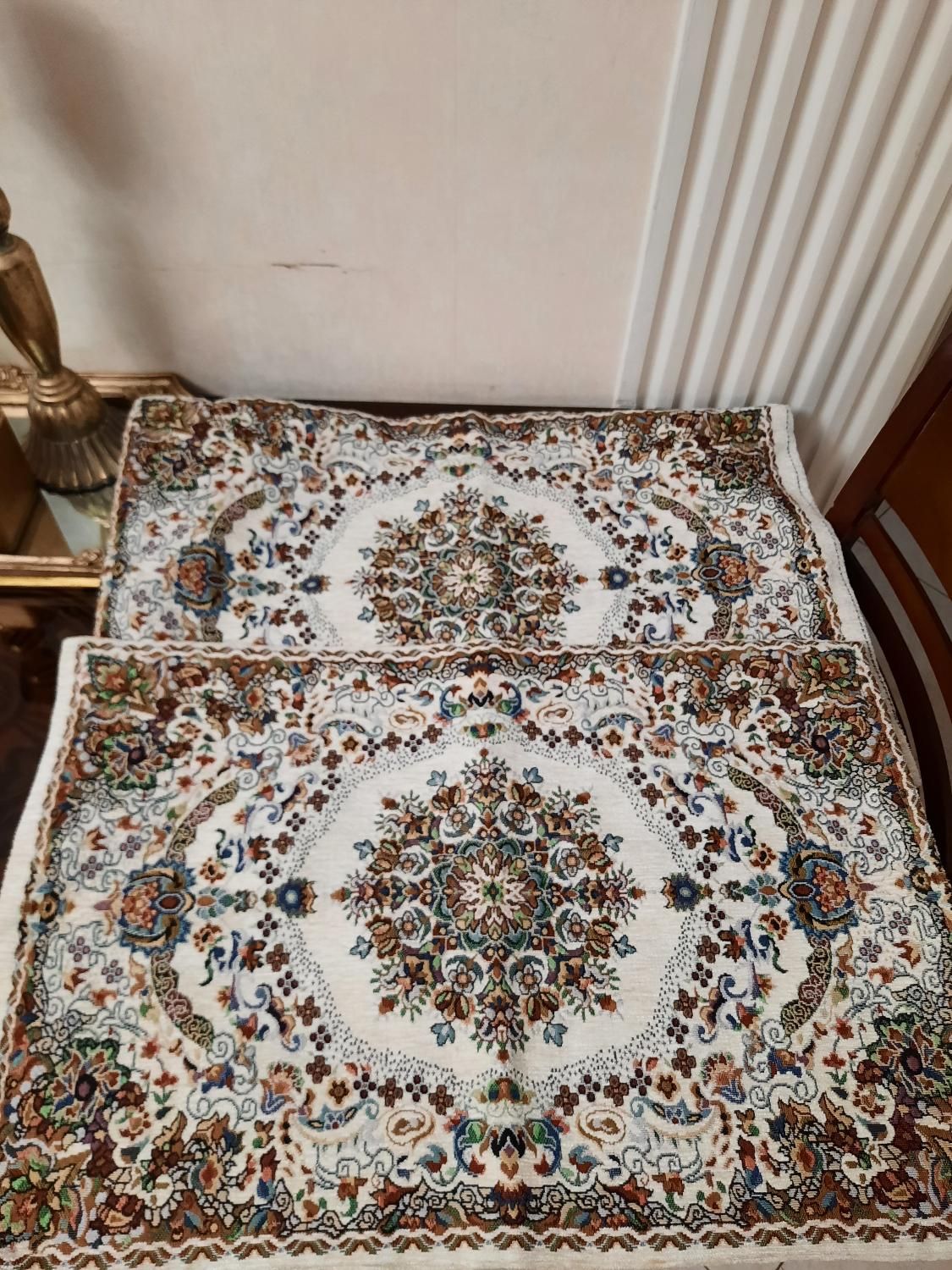 سه جفت رویه بالشتی و متکا ، کوسن ترمه و مخمل شنل|رختخواب، بالش، پتو|تهران, ولنجک|دیوار