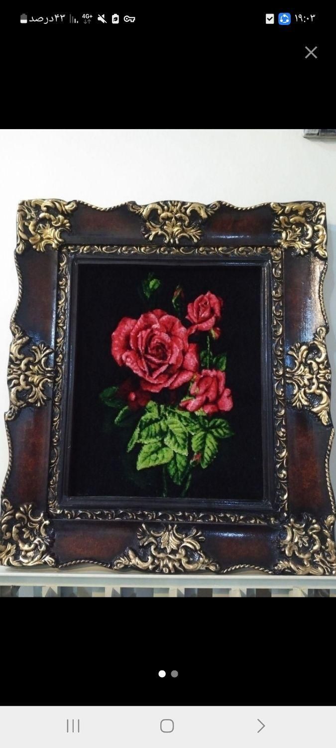 تابلو گل رز|تابلو فرش|فردیس, فردیس|دیوار