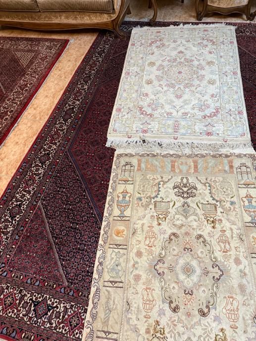 دو عدد فرش تبریز تمام ابریشم دست باف|فرش|تهران, مرزداران|دیوار
