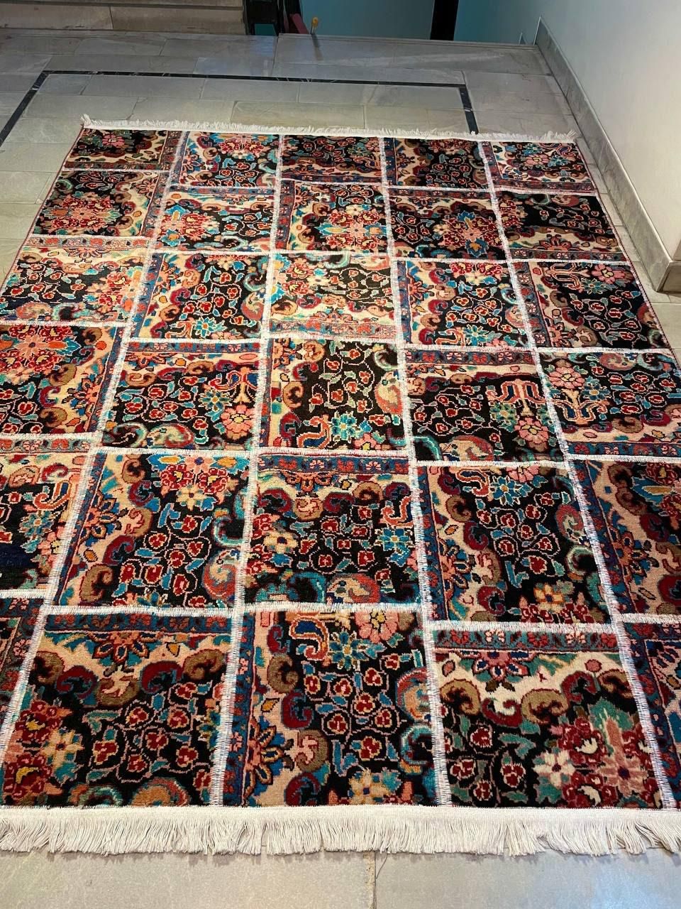 فرش دستبافت چهلتیکه باغ گل|فرش|تهران, ظفر|دیوار