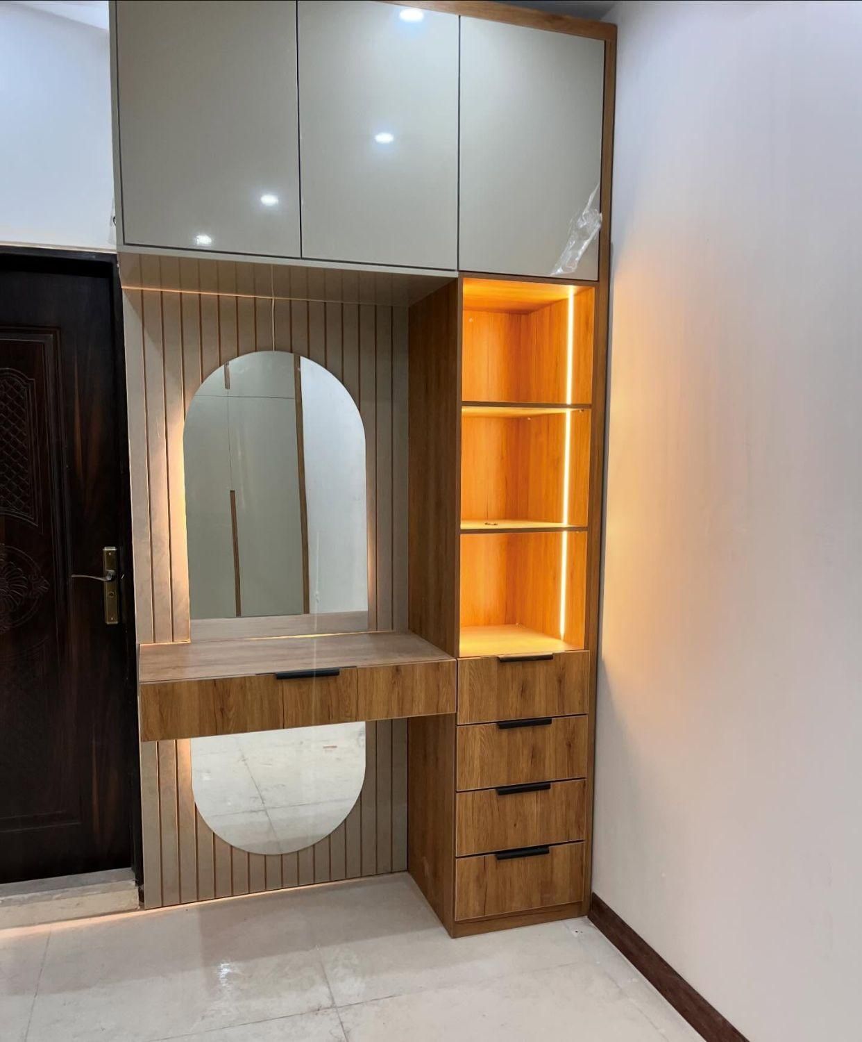 کمد دیواری زیبا چوب|مصالح و تجهیزات ساختمان|خرم‌آباد, |دیوار