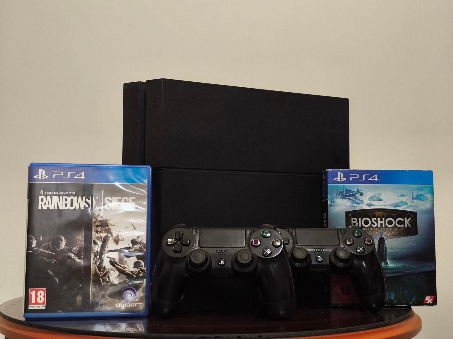 ps4 fat دو دسته 1tb همراه ۲ دیسک و ۴ بازی دیجیتال|کنسول، بازی ویدئویی و آنلاین|تهران, تهرانسر شرقی|دیوار
