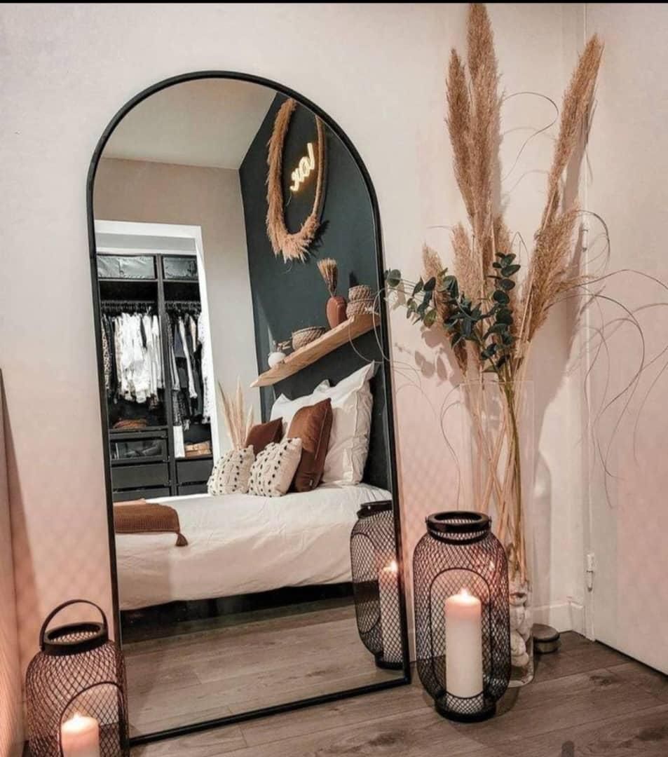 آینه قدی ایستاده قاب فلزی پایه دار * فروش اقساط|آینه|بم, |دیوار