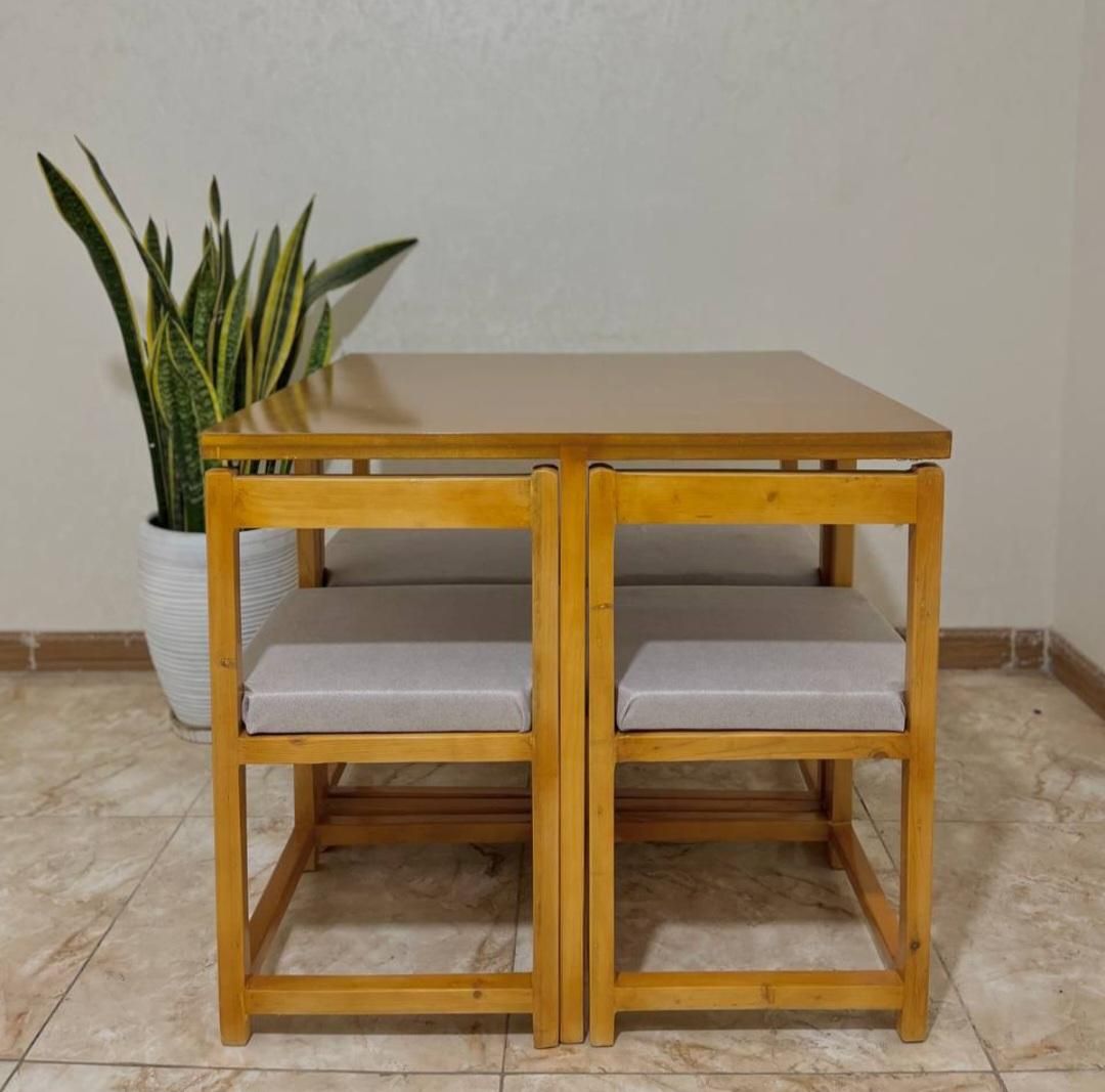 نهارخوری مدل کمجا چوبی|میز و صندلی غذاخوری|کرمان, |دیوار