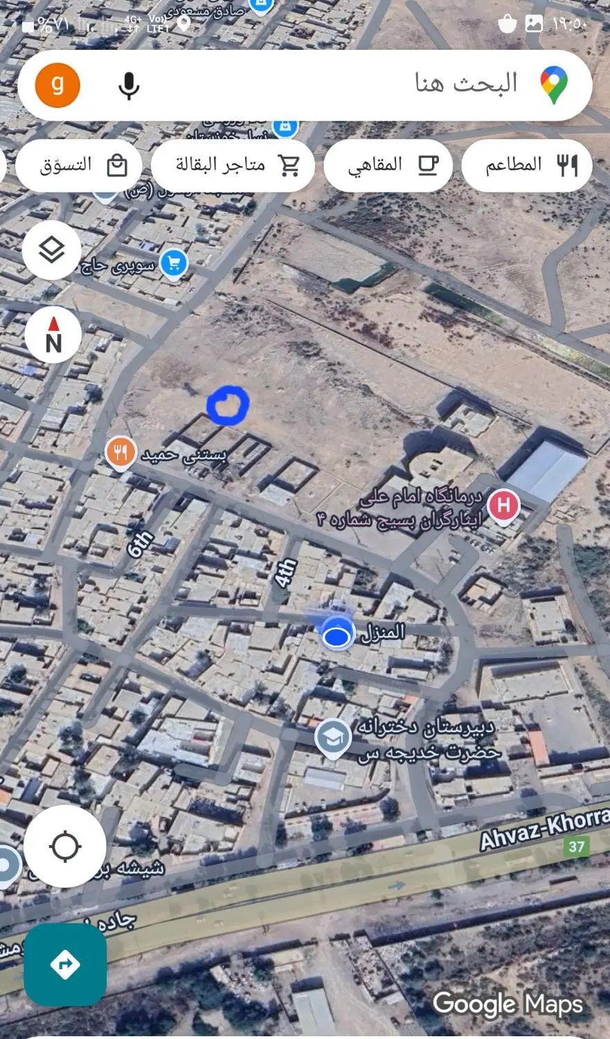 زمین اول ملاشیه بعد از آتشنشانی متراژ ۲۳۰ متر|فروش زمین و ملک کلنگی|اهواز, ملاشیه|دیوار