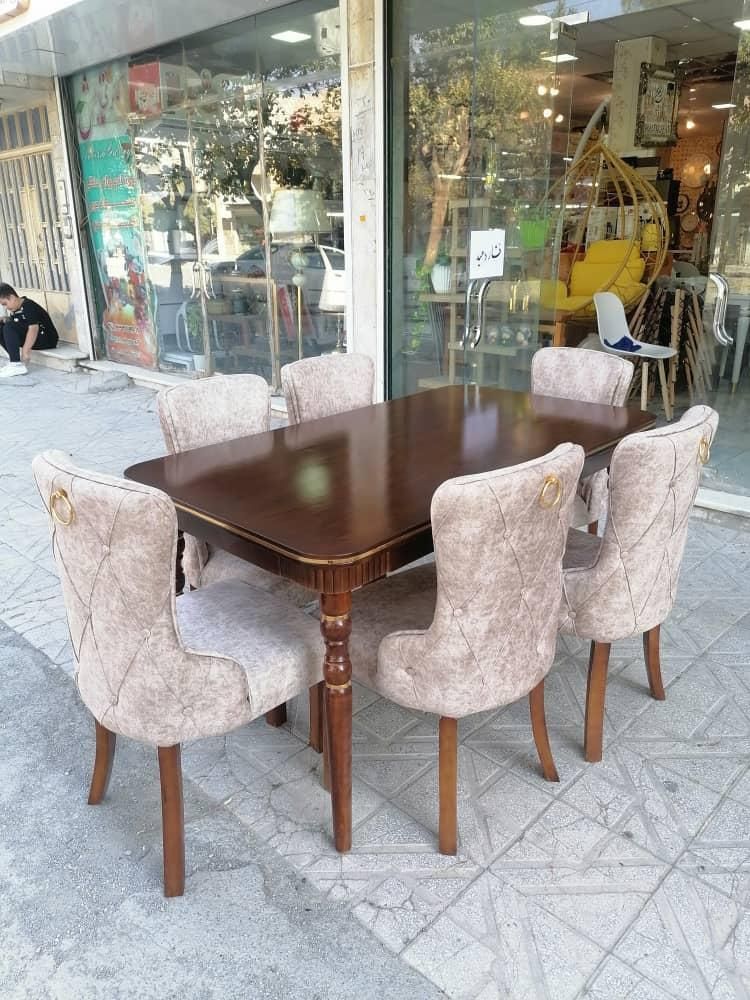 میز ناهار خوری ۶ نفره نهار خوری ۶ نفره چستر|میز و صندلی غذاخوری|کرمانشاه, |دیوار