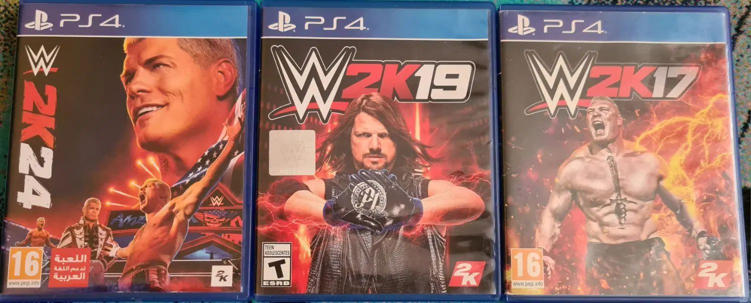 W2k24 - W2k19 - W2k17 کشتی کج PS4 فروش بازی|کنسول، بازی ویدئویی و آنلاین|تهران, دهکده المپیک|دیوار