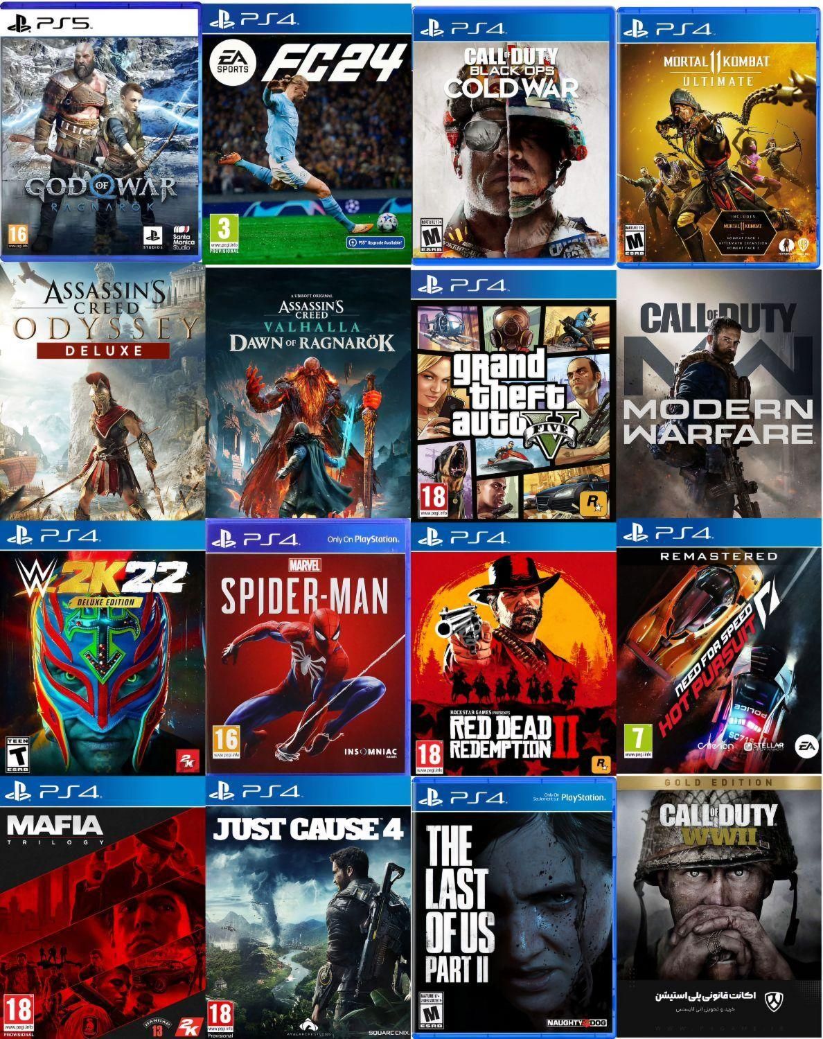 نصب بازی پلی۴ کپی خور ps4 سونی۴ و تعمیرات تخصصی|کنسول، بازی ویدئویی و آنلاین|قم, شاه سید علی|دیوار