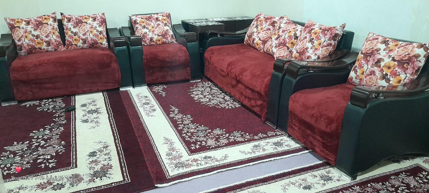 مبل راحتی هفت نفره|مبلمان خانگی و میز عسلی|کبودرآهنگ, |دیوار