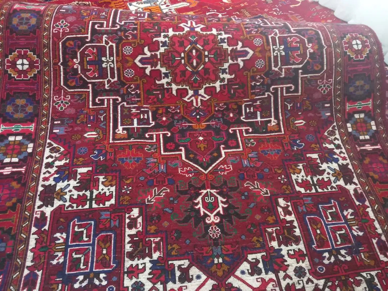 فرش دستباف یک جفت ۶متری و یک جفت کناره ۴ متری|فرش|اهر, |دیوار