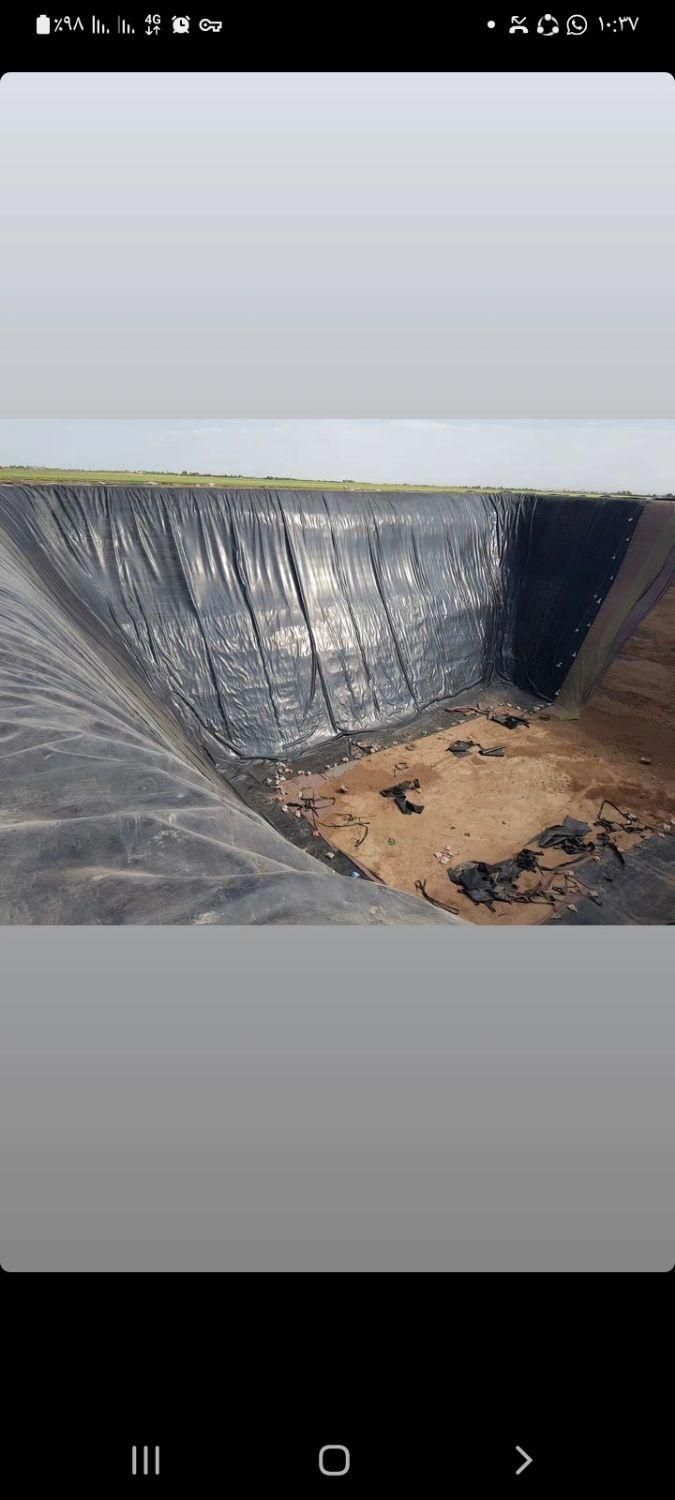 استخر پلیمری نصب وراه اندازی با ورق ژئوممبران|خدمات پیشه و مهارت|یزد, |دیوار