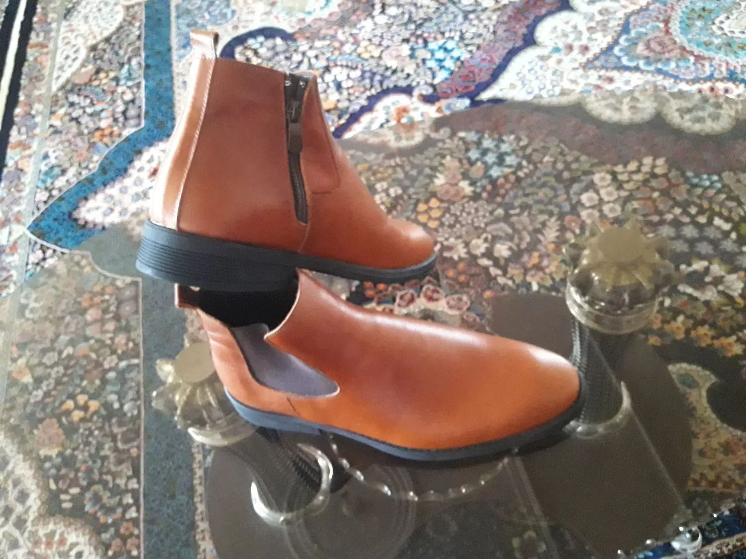 نیمبوت تمام چرم طبیعی گاوی زیره ترمو سایز۴۲|کیف، کفش، کمربند|اردبیل, |دیوار