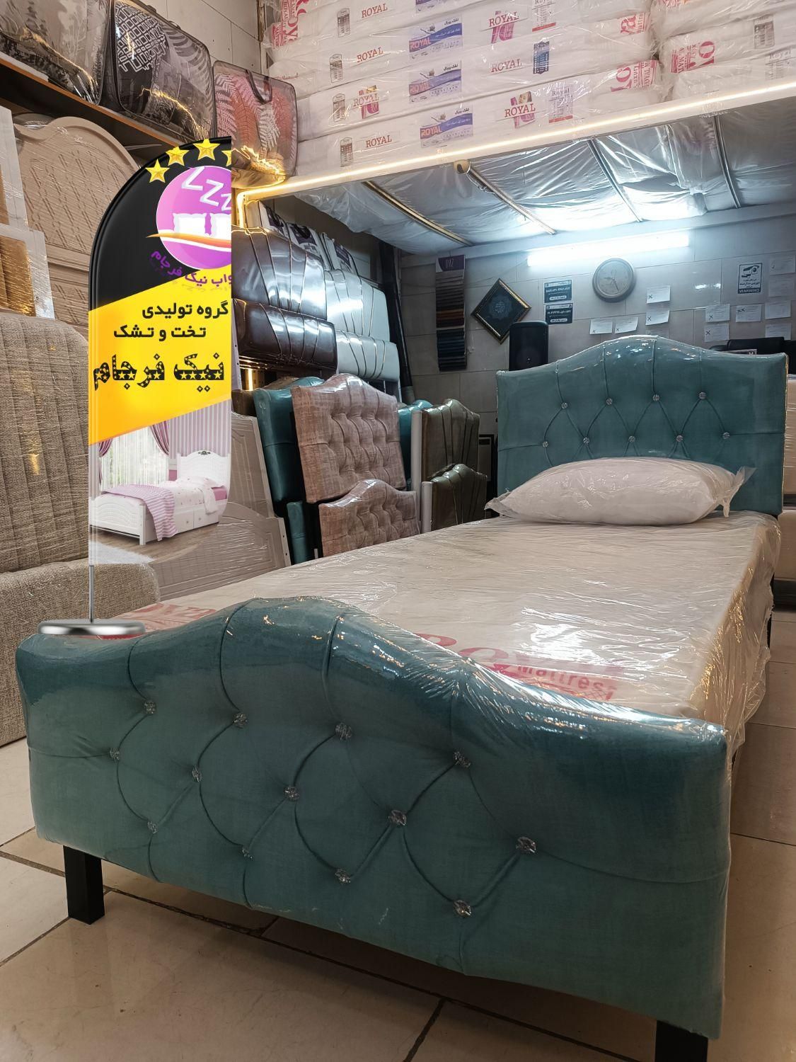تخت خواب یک نفره فلز پنهان(تختخواب ۱یکنفره) سلطنتی|تخت و سرویس خواب|مشهد, سپاد|دیوار