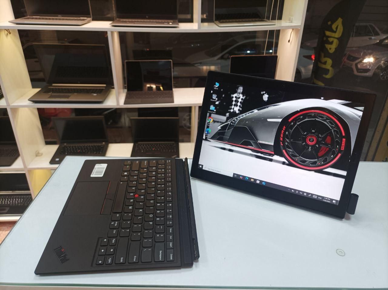 لپ تاپ لمسی  جداشو lenovo x1       فروش اقساطی|رایانه همراه|سمنان, |دیوار