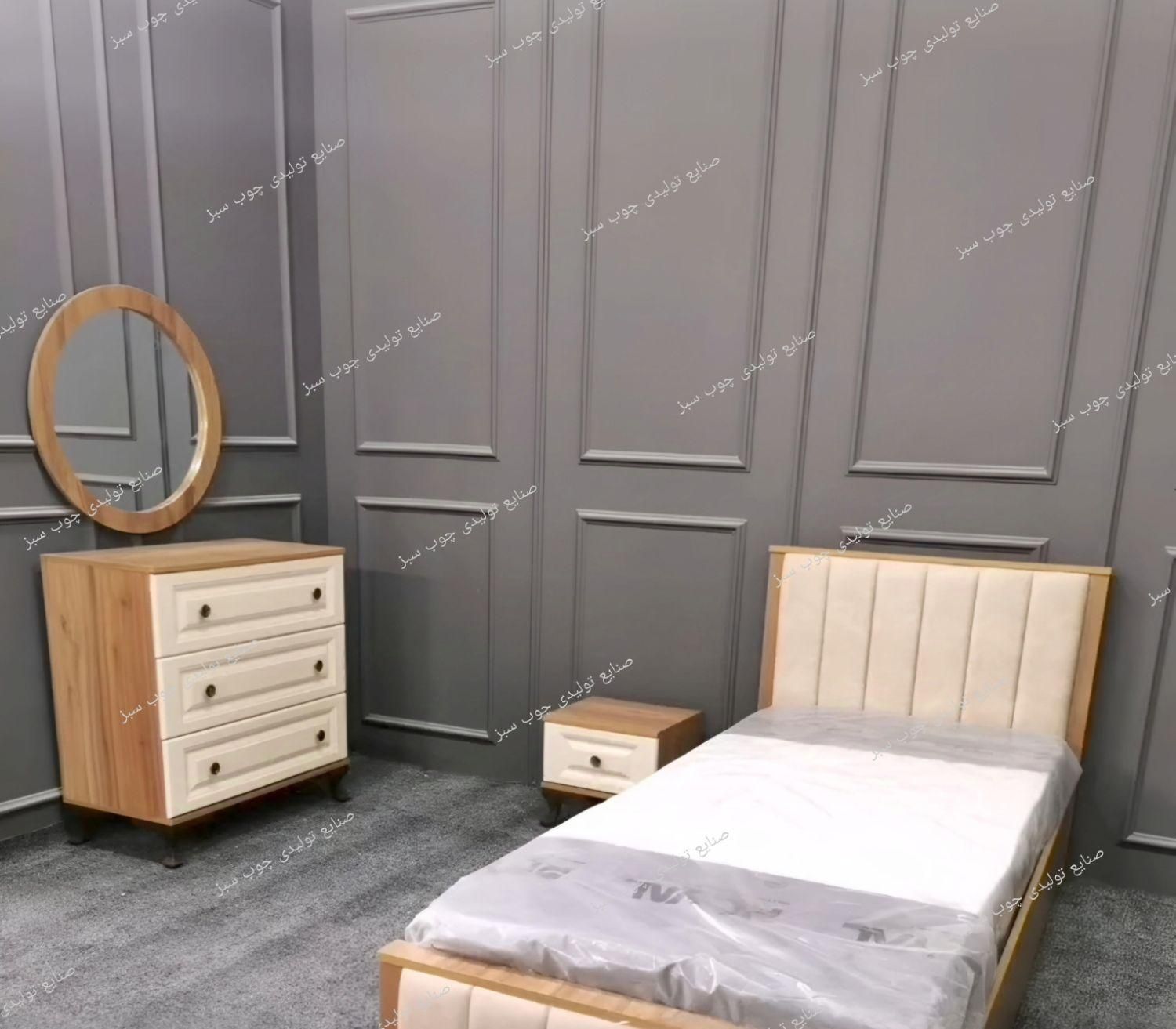 تخت خواب یکنفره دونفره مدل روژان|تخت و سرویس خواب|همدان, |دیوار