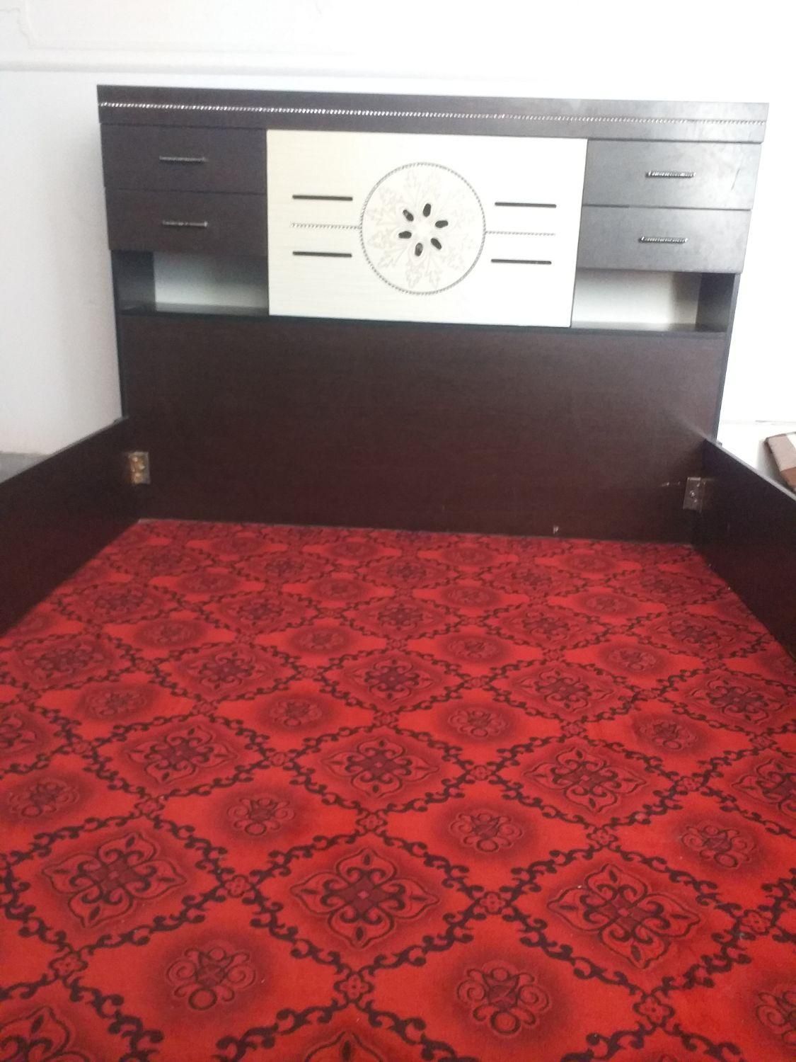 تخت خواب دونفره بدون تشک|تخت و سرویس خواب|الوند, |دیوار