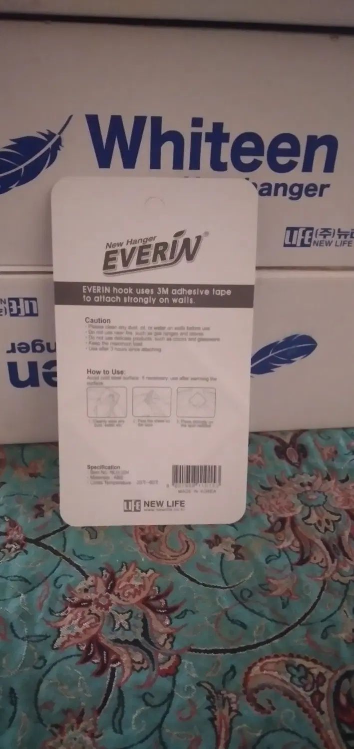 فروش گیره چسبی با مارک everin اصل تحمل وزن۳۰۰ گرم|لوازم التحریر|تهران, مجیدآباد|دیوار