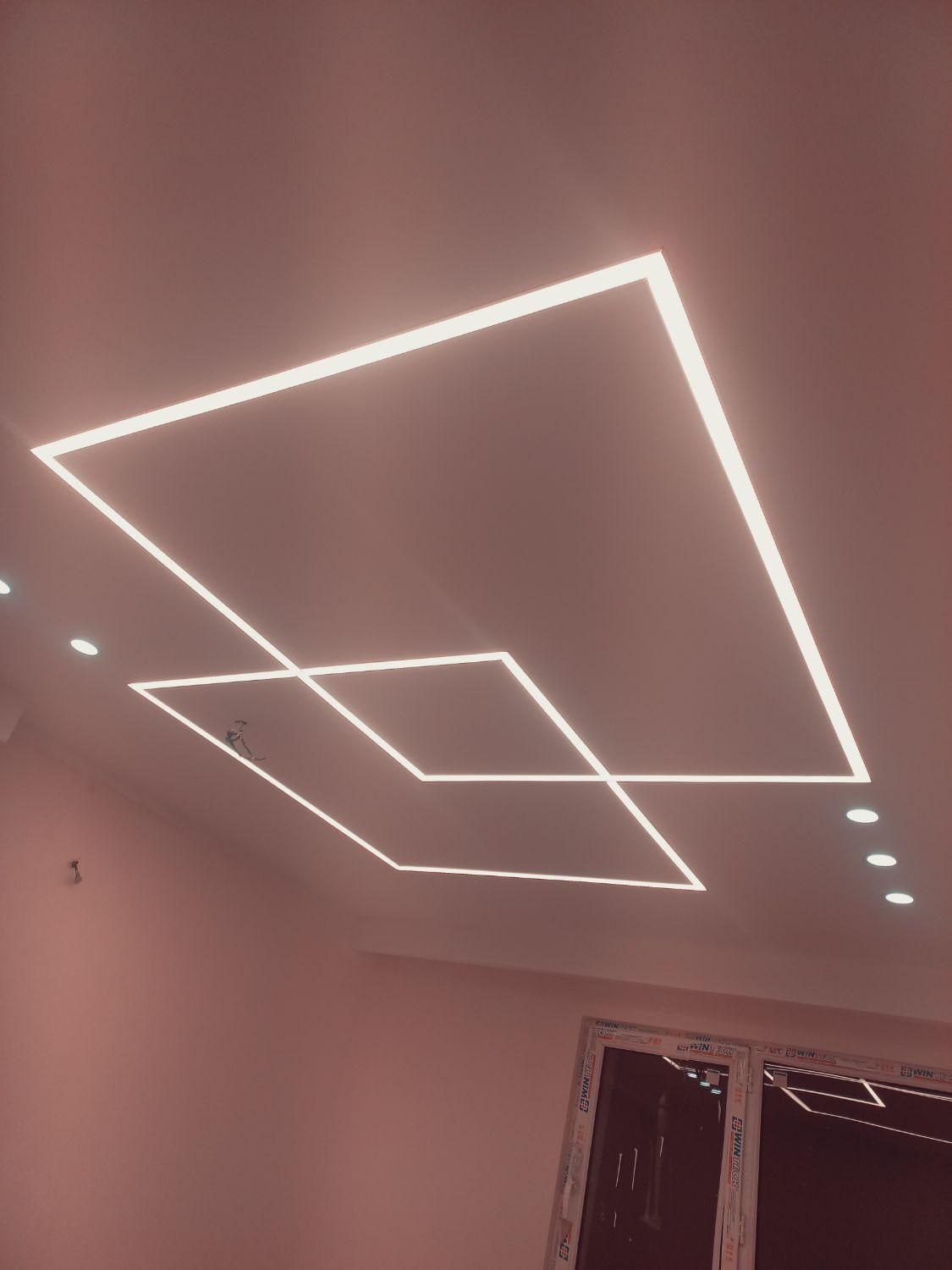 لاین نوری و نور پردازی برق ساختمان|لامپ و چراغ|همدان, |دیوار