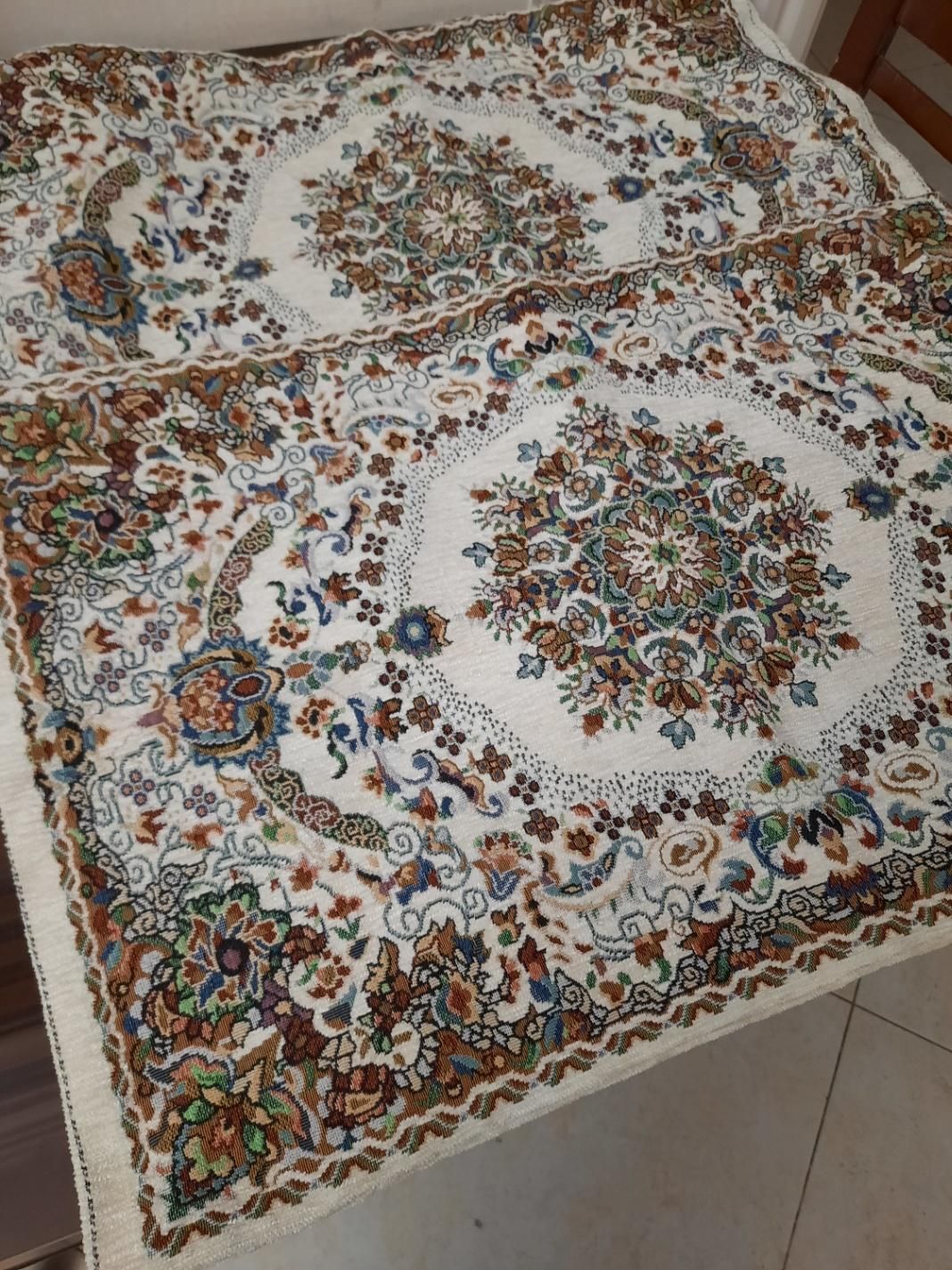 سه جفت رویه بالشتی و متکا ، کوسن ترمه و مخمل شنل|رختخواب، بالش، پتو|تهران, ولنجک|دیوار