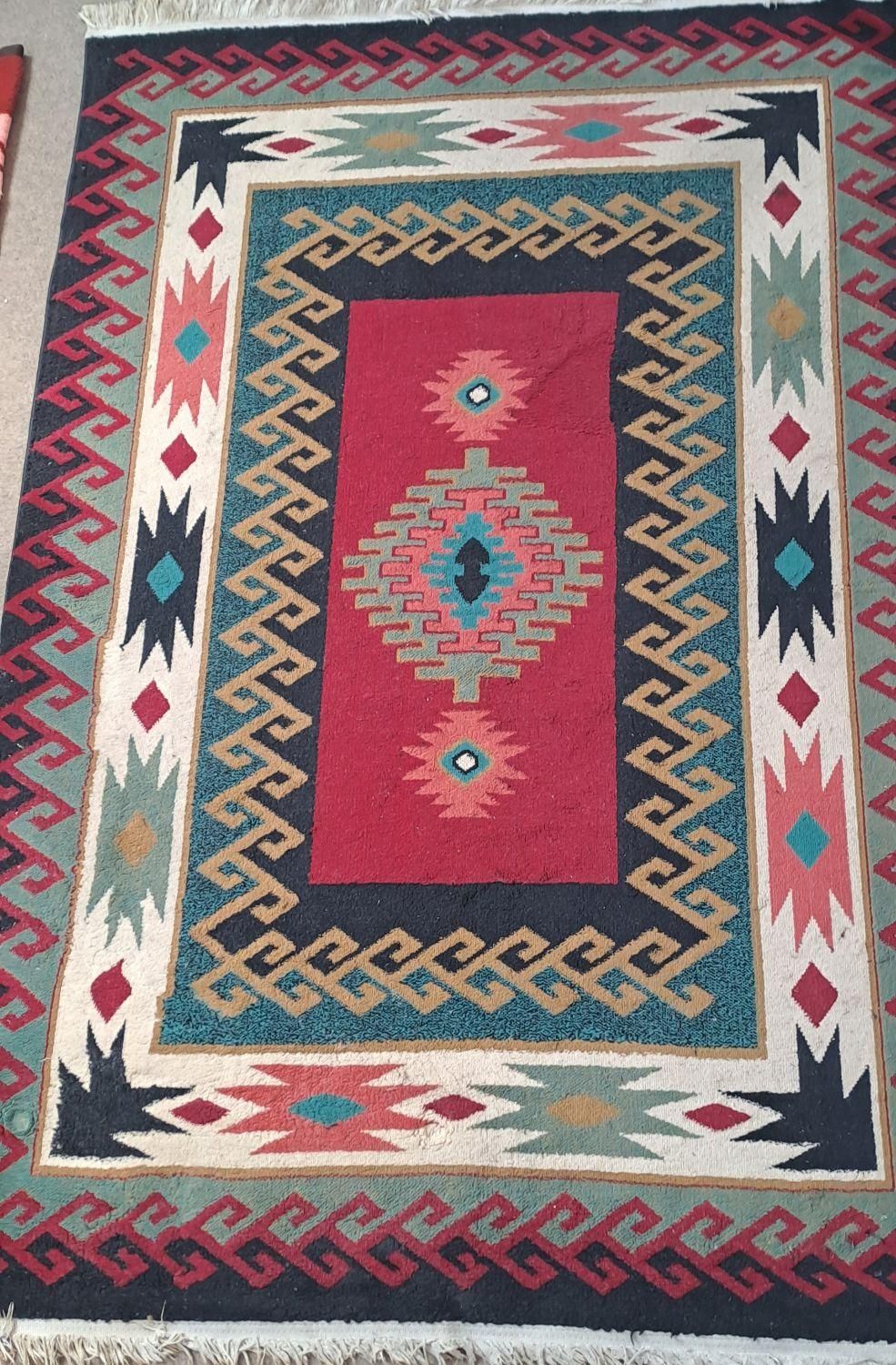 گلیم ماشینی کاشان|گلیم، جاجیم، گبه|شیراز, باغ تخت|دیوار