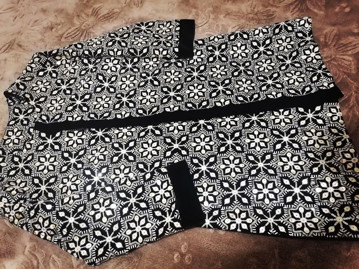 مانتو مخمل سوزن دوزی|لباس|کرج, شهرک بنفشه|دیوار