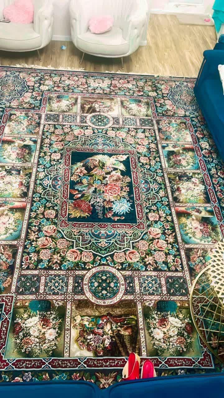 فرش کاشان ۱۲ متری و ۶متری باغ ارم|فرش|رشت, معلم|دیوار