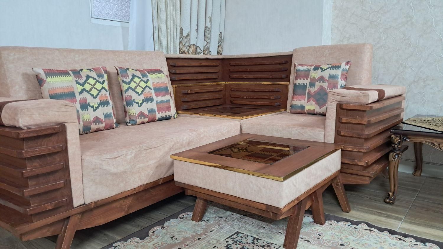 مبل ال در حد نو|مبلمان خانگی و میز عسلی|ری, سرتخت|دیوار