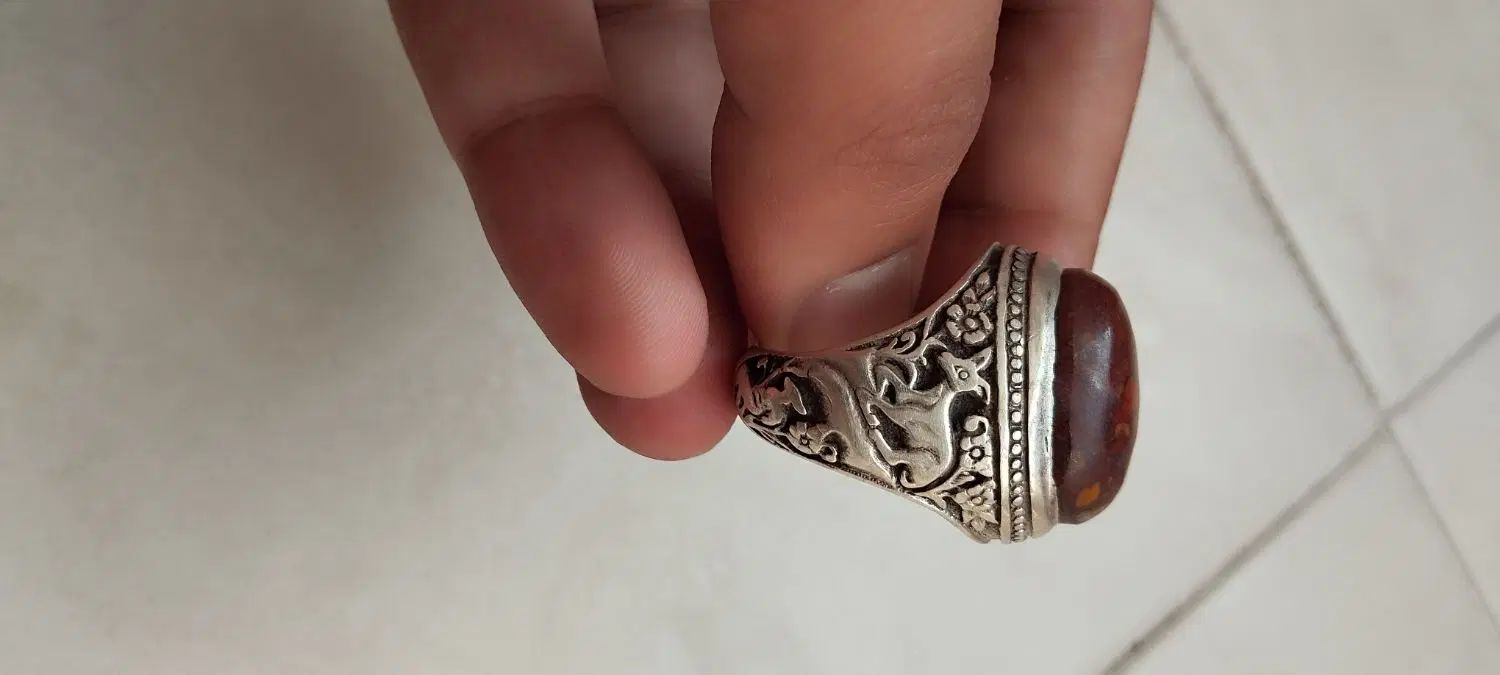 انگشتر 33گرم سنگ سماغی|جواهرات|اصفهان, لاله|دیوار