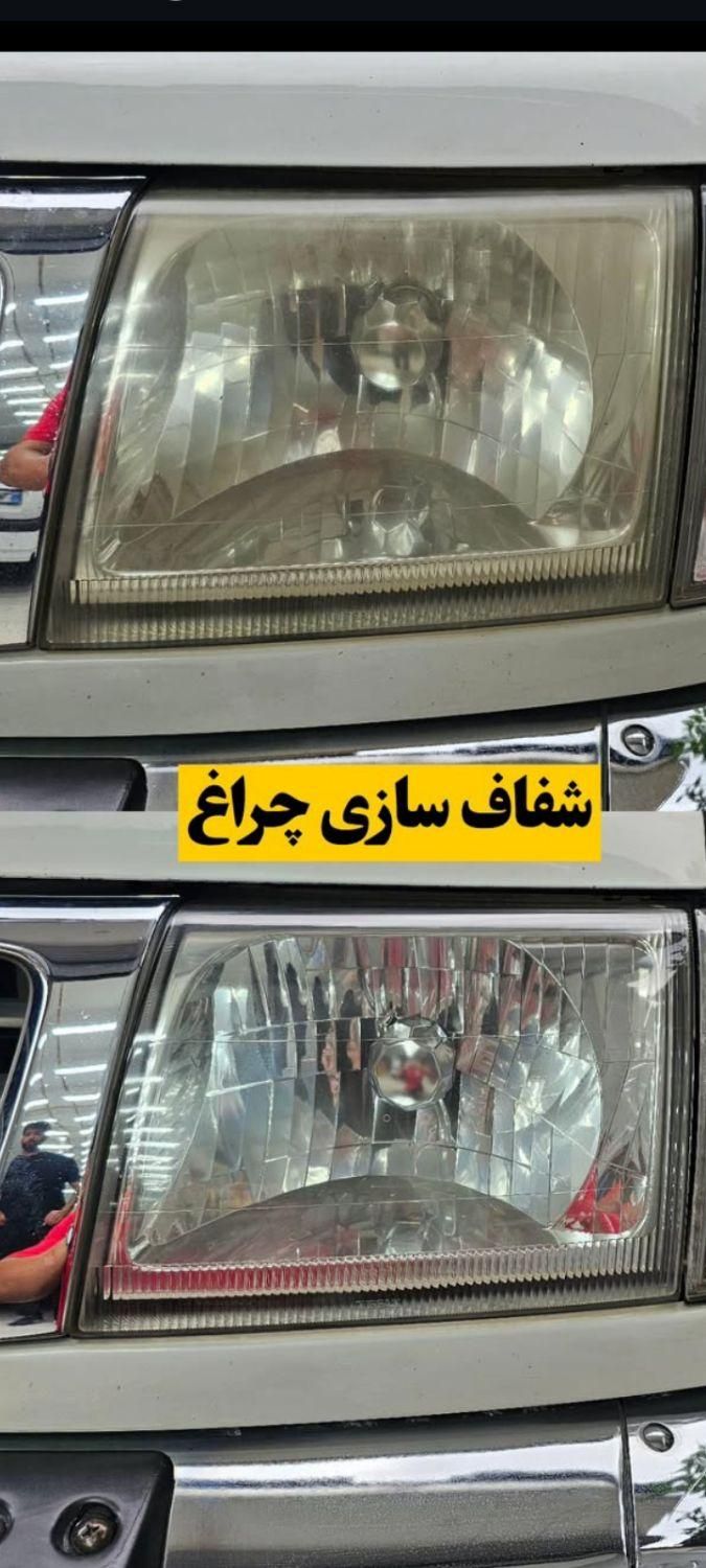 شفاف سازی چراغ **۲۰۰ هزار تومان** رفع آفتاب سوختگی|خدمات موتور و ماشین|کرمانشاه, |دیوار