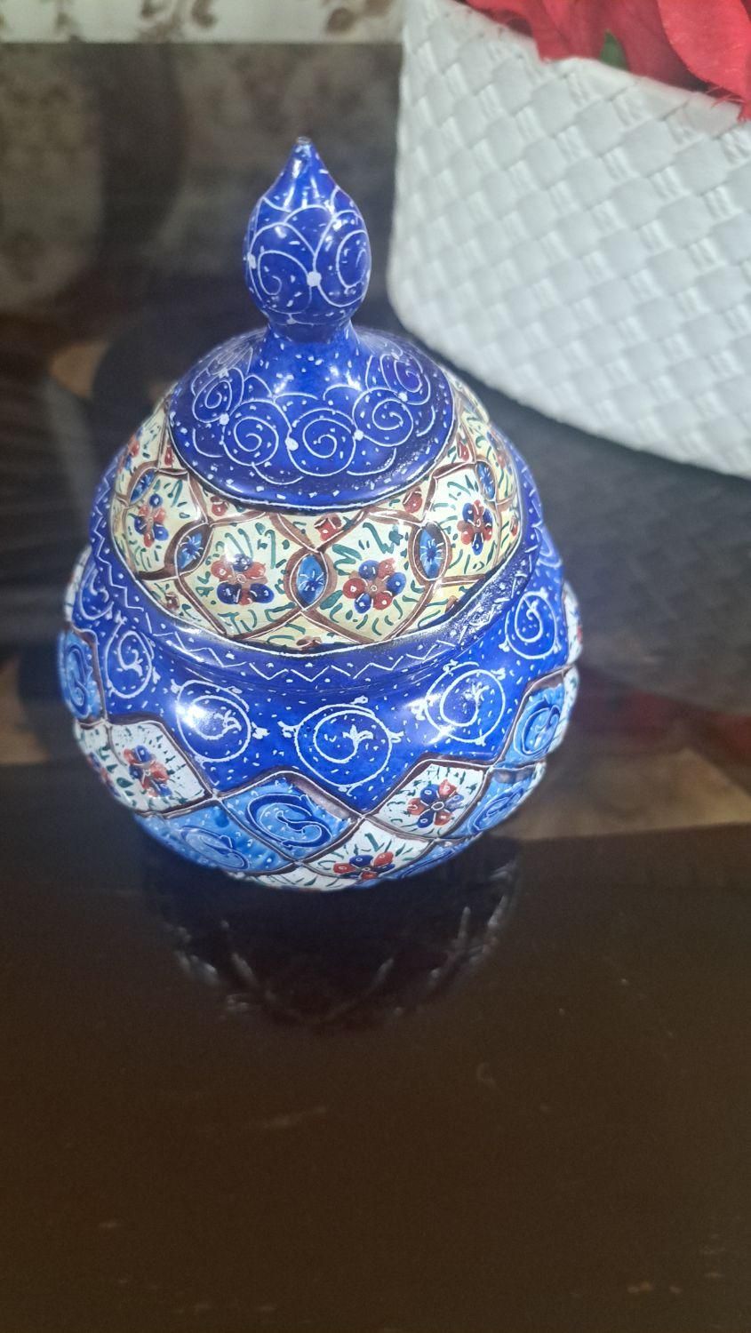 گرامافون منبت کاری شده وقندان مینا|صنایع دستی و سایر لوازم تزئینی|اصفهان, گلستان|دیوار