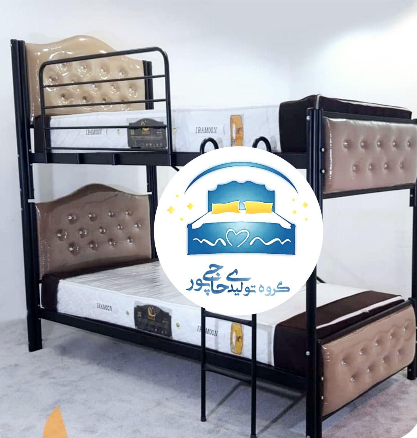 تخت خواب دو طبقه حاجی پور(تختخواب۲دوطبقه)تشک داتیس|تخت و سرویس خواب|مشهد, حسین‌آباد|دیوار