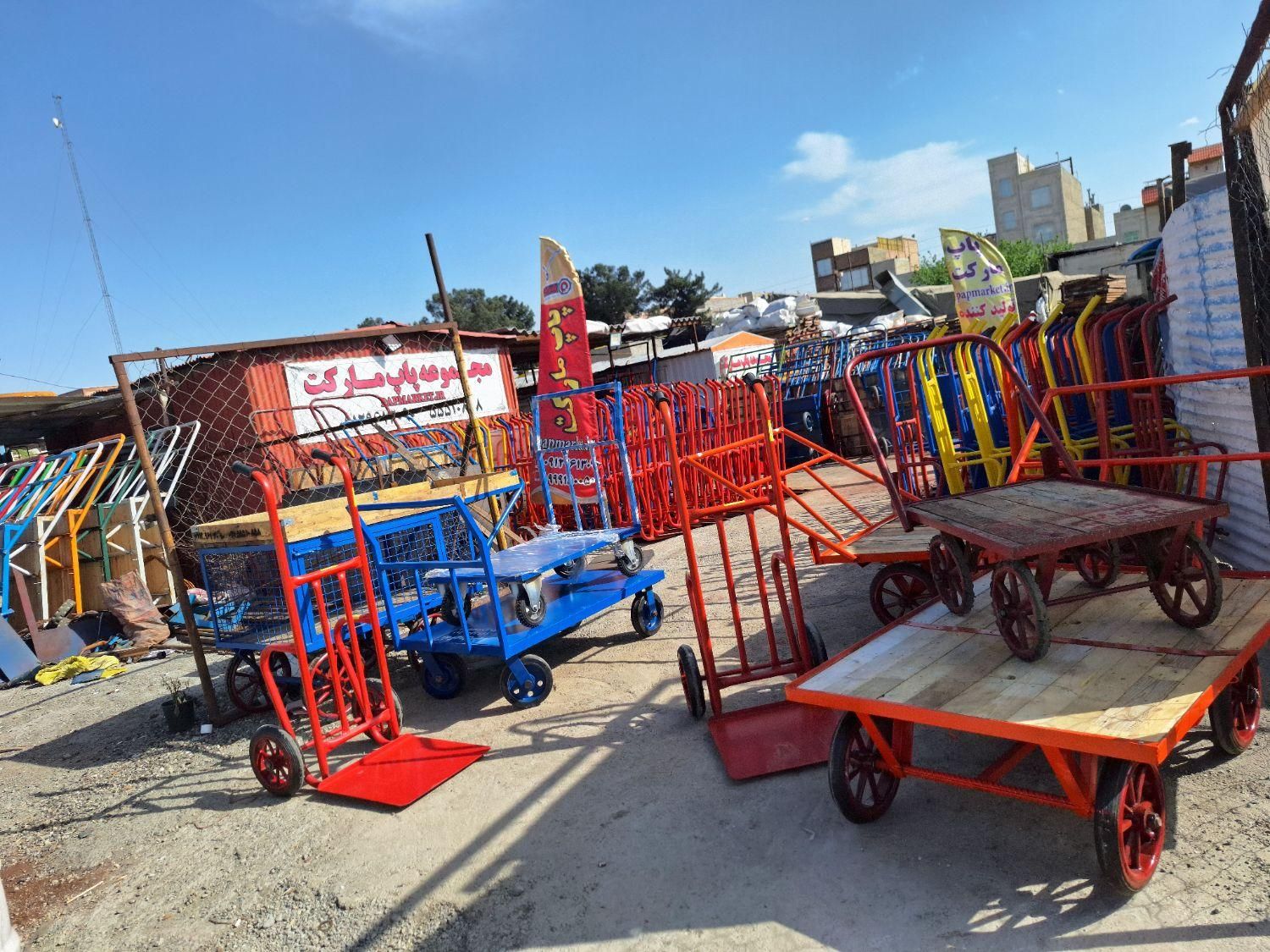 چهار چرخ گاری تقویت شده حمل پاپ بار دستی|ابزارآلات|تهران, شهید رجایی|دیوار