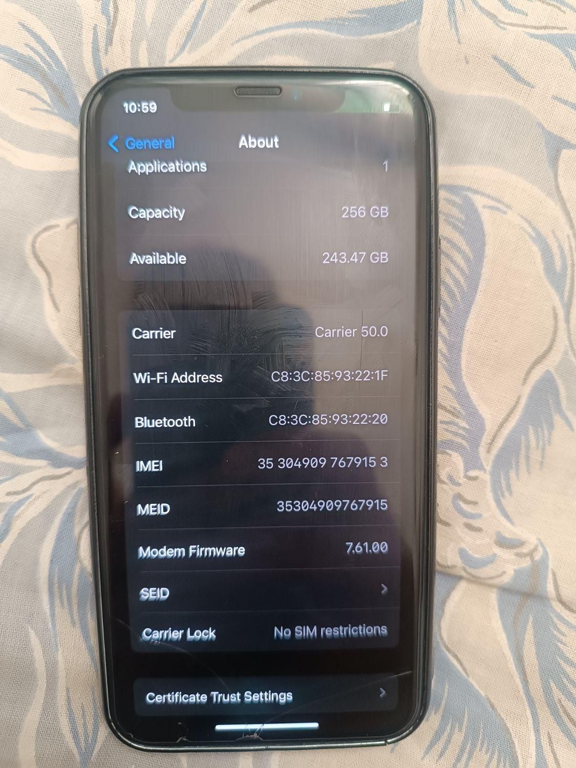 اپل iPhone X با حافظهٔ ۲۵۶ گیگابایت|موبایل|کنگاور, |دیوار