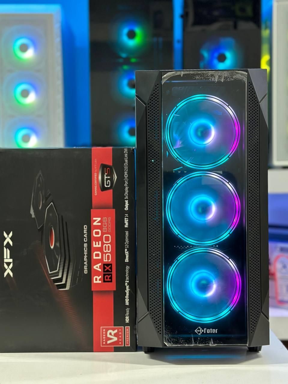 کیس گیمینگ i310100F گرافیک RX580 آکبندبا ضمانت|رایانه رومیزی|مشهد, فلسطین|دیوار