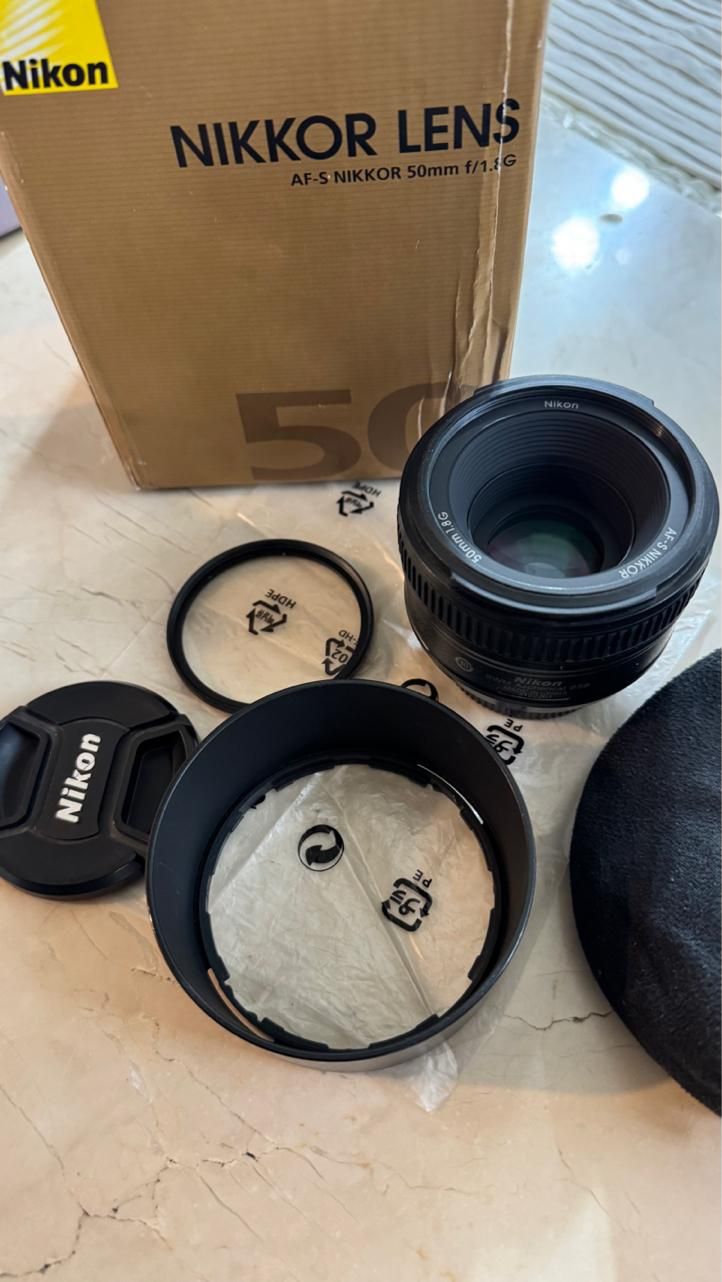لنز ۵۰ نیکون 50mm f1.8 nikon|دوربین عکاسی و فیلم‌برداری|شیراز, حافظیه|دیوار