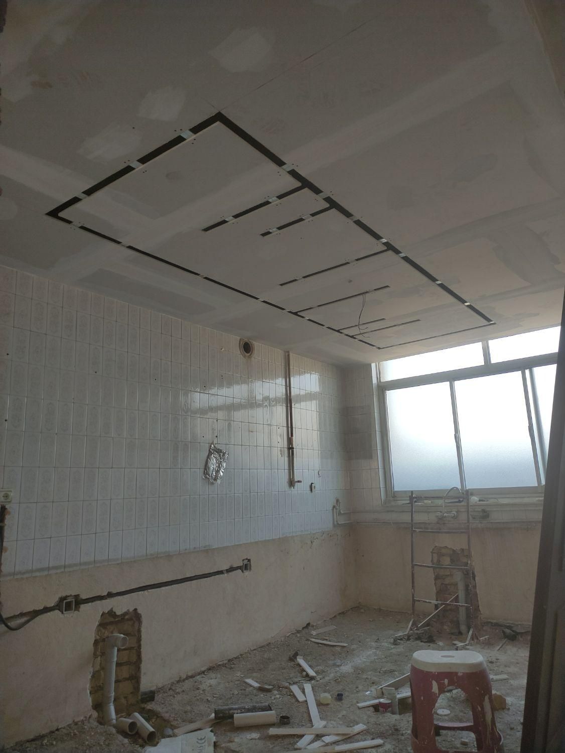 طراحی واجرای کناف و pvc. کناف کاری|خدمات پیشه و مهارت|فولادشهر, فولادشهر|دیوار