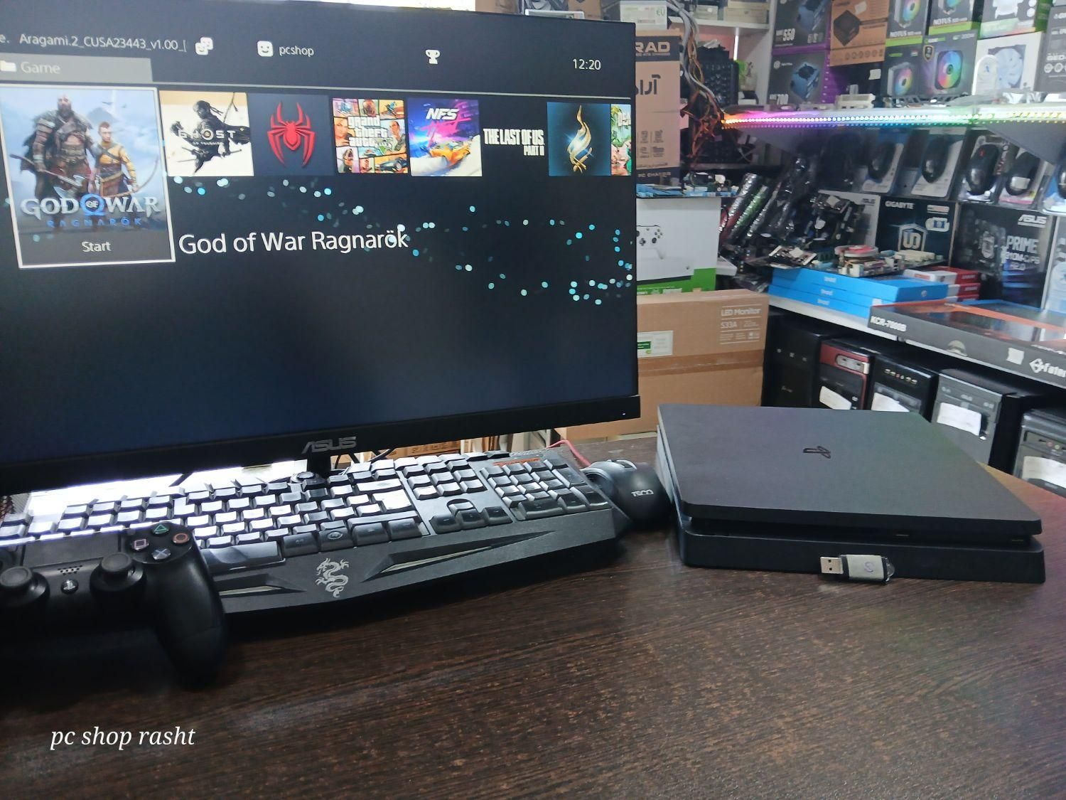 ps4 slimکپی خور v9 با ۲۰ بازی تاپ|کنسول، بازی ویدئویی و آنلاین|رشت, باهنر|دیوار