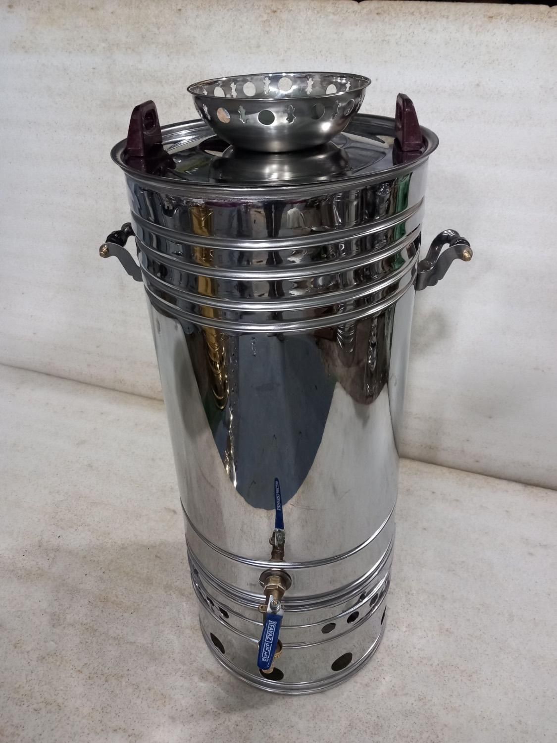 سماور‌گازی‌استیل‌بزرگ‌هیتی|سماور، چای‌ساز، قهوه‌ساز|مشهد, کوی دروی|دیوار