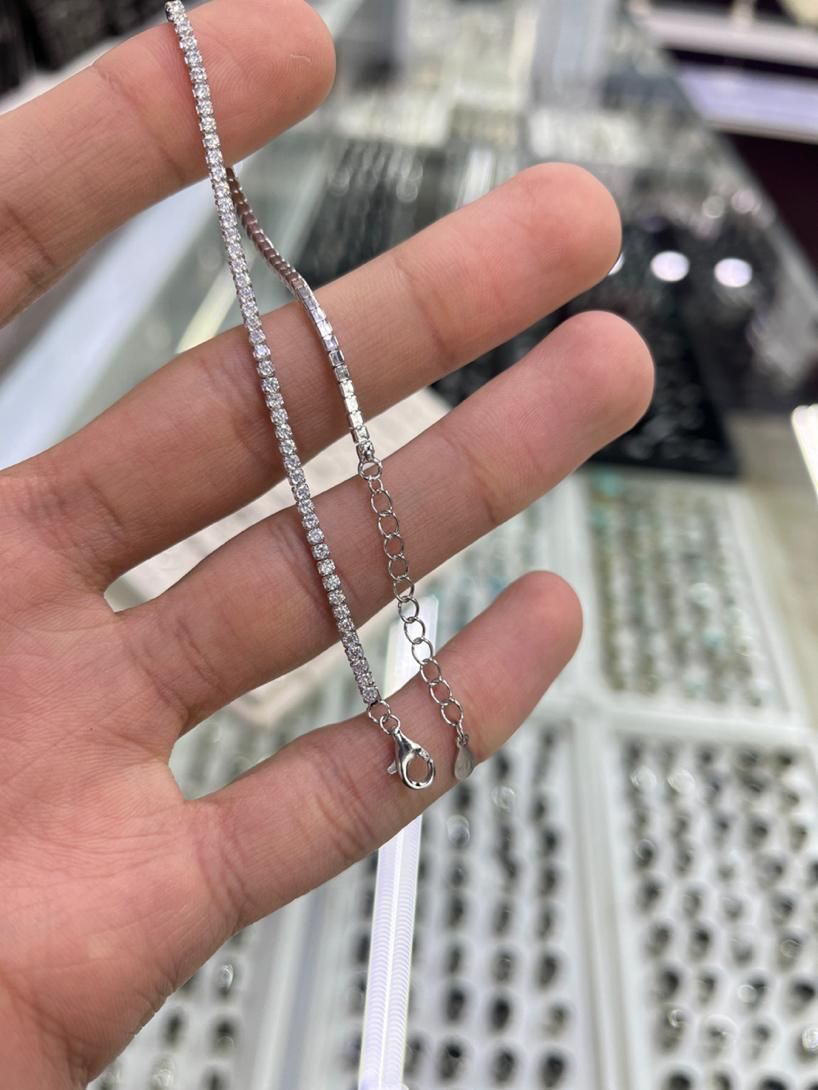 دستبند نقره تنیسی دخترانه|جواهرات|اصفهان, دشتستان|دیوار