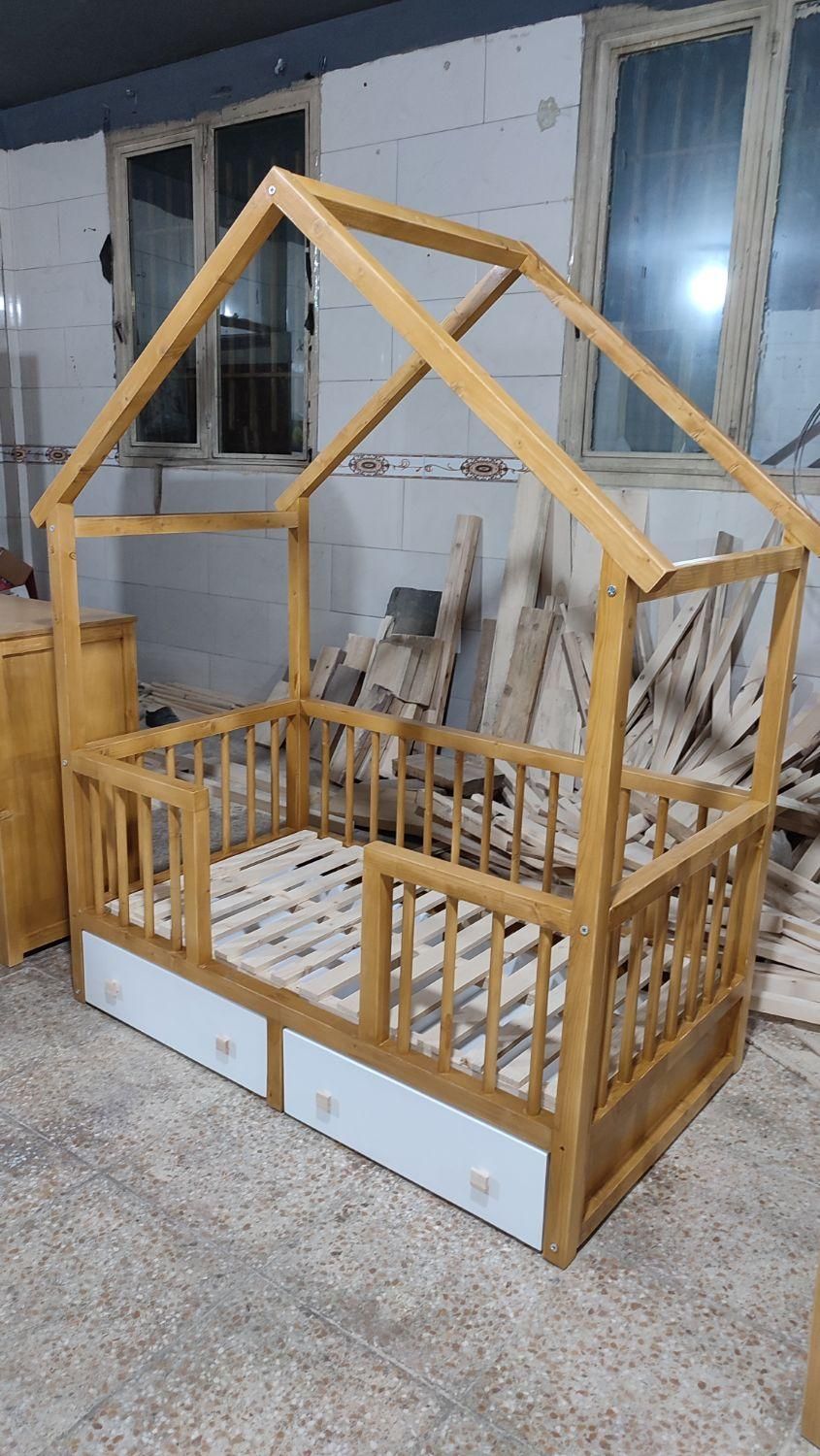 سرویس چوب تمام چوب عسلی سفید|تخت و سرویس خواب|تهران, یافت آباد جنوبی|دیوار