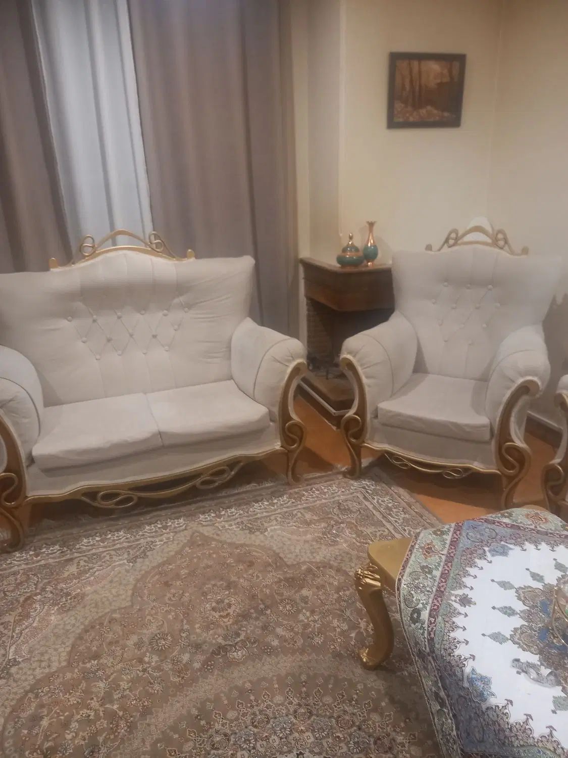 مبلمان ۷نفره با میز و عسلی|مبلمان خانگی و میز عسلی|کرج, شاهین‌ویلا|دیوار